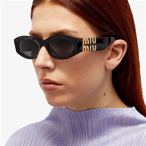 miu miu sunglasses black and white|miu miu sunglasses price.